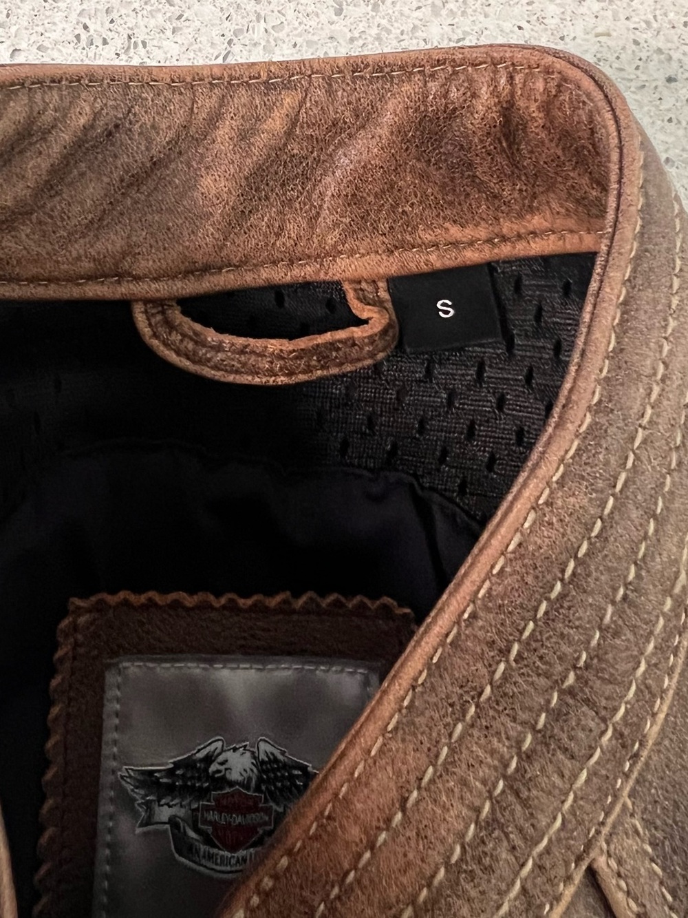 Harley-Davidson Brown and Black Women's Leather Riding Jacket - Picture 5 of 13